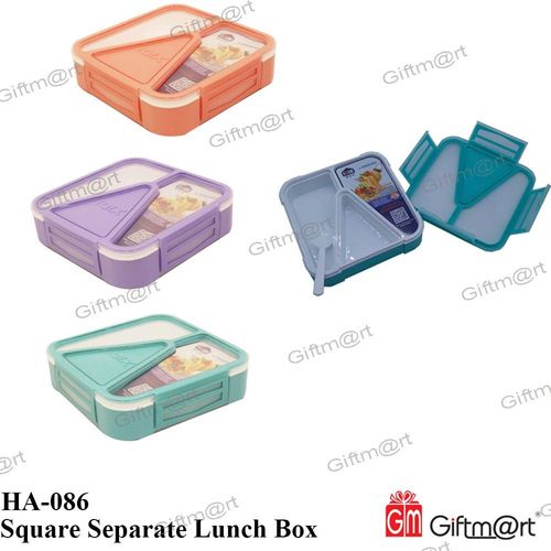 Ha-086 Square Separate Lunch Box