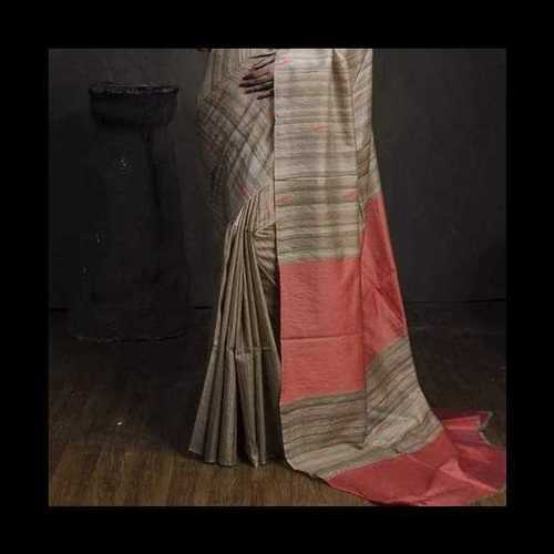 tussar buti silk saree