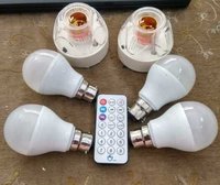 Led bulb remote holder