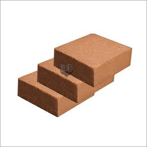 Eco Friendly Coco Peat Block - Dark Brown Square Block with High Water Holding Capacity | Anti-Bacterial, Nutrient Retention, Excellent Wet Ability