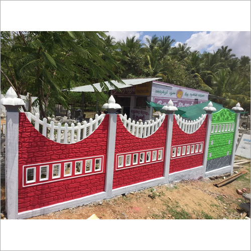 RCC Precast Compound Wall - RCC Material , Customized Size & Decorative Design for Enhanced Aesthetic Appeal and Functional Safety