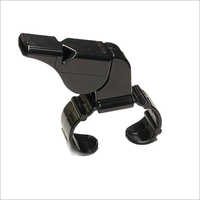 Black Classic Finger Grip Abs Whistle