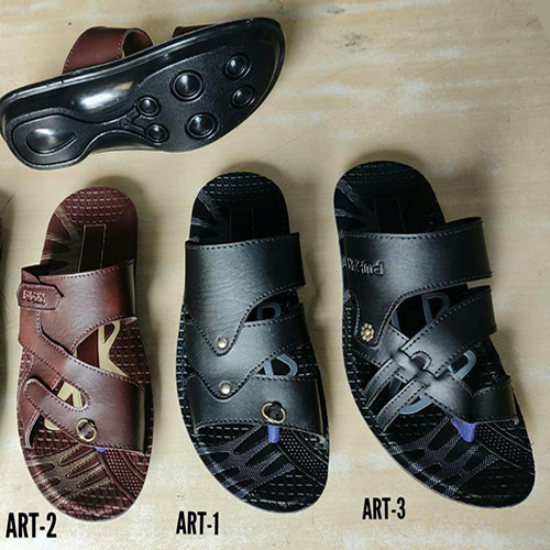 Mens PU Slipper - Synthetic Leather, All Sizes Available | Designed for Summer and Spring Comfort, Lightweight and Stylish Wear