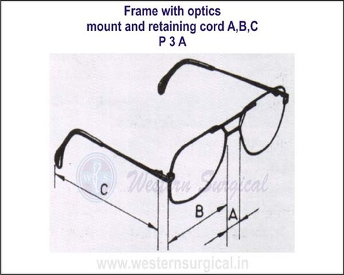 Frame with optics mount