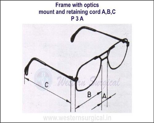 Frame with optics mount