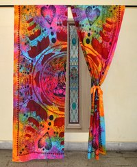 Indian Mandala Multi Lotus Buddha Ombre Hippie Bohemian Curtain