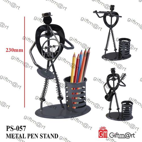 Black Metal Pen Stand For Corporate Gift