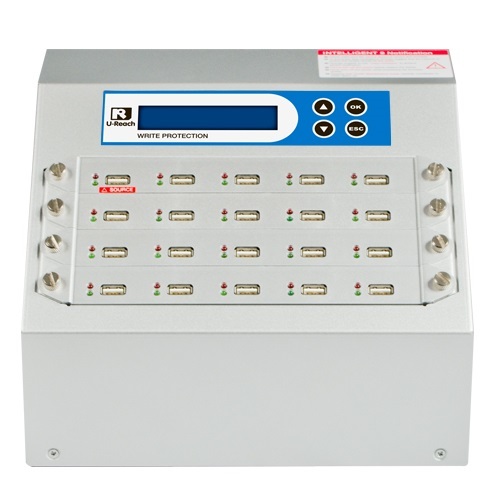 Intelligent 9 Write Protection Series -  1 to 19 USB Duplicator and Sanitizer (UB920C)