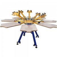 8 Color 8 Station Screen Printing Machine