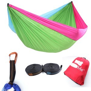 As Shown Or Customized Parachute Nylon Double Camping Hammock