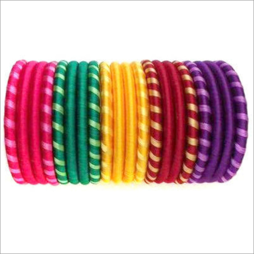Multicoloured Silk Thread Bangles