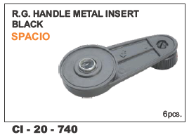 Rg Handle Metal Insert Black Spacio