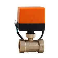 3 Way Brass Valve & Accuator Electric 220 AC