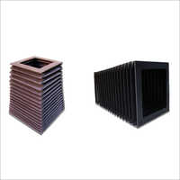Closed Type Rectangular Bellows - Customized Size, Black Color | Durable Industrial Bellows For Metallurgical Applications