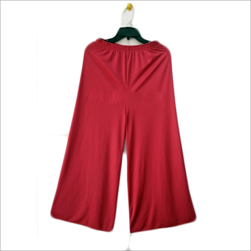 Plain Red Palazzo Pants