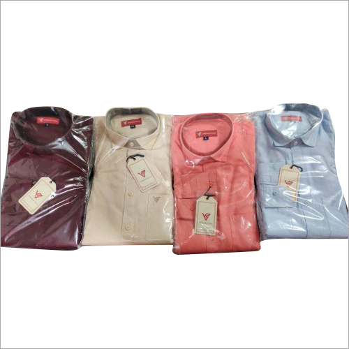 Available In All Color Mens Plain Shirt