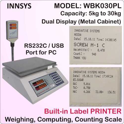 label printing scale