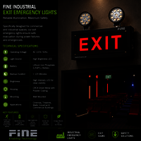 Industrial Emergency Light - Iel Nh 110 - Light Source: Led
