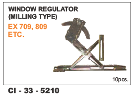 Car  Window Regulator Milling Type  Tata 709, 809  L/R