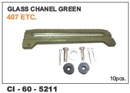 Car Glass Channel  Green Tata  407