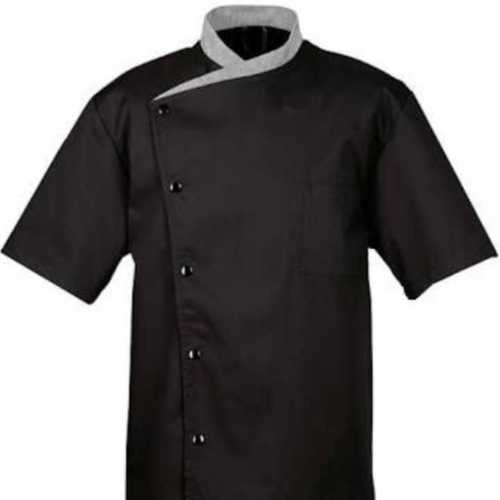Black Cotton Chef Coat By RISHI & IQRA TEXTILES
