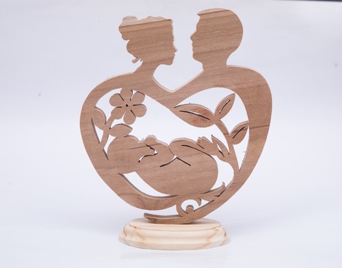 Hand Craft Design Showpiece - Durable Polished Wooden Sculpture | Easy to Clean, Indian Artificial Style Decor