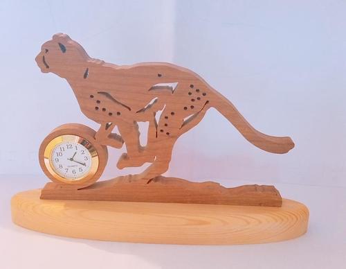Office Clock - Wood Material, Indian Artificial Style | Durable Finish, Polished for Elegance