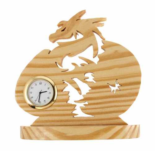 Wooden Designer Clock - Wood Material, Polished Finish | Durable & Easy to Clean with Elegant Indian Regional Style