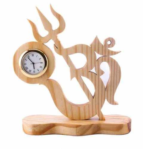 Wooden Office Clock - Indian Wood, Polished Finish | Durable, Easy to Clean