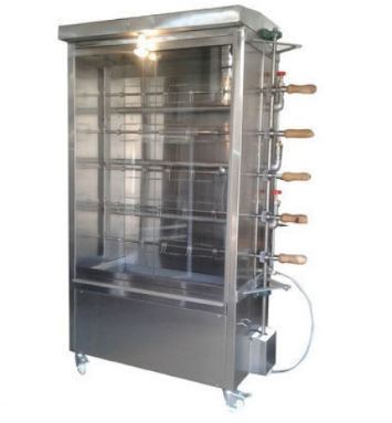 Grill Chicken Machine - 25 Birds Capacity Stainless Steel High Efficiency Eco-Friendly Lower Energy Consumption