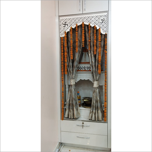 Mandir Unit - Best In Grade Wood Sheet, Multicolor Indian Style Design | Elegant Looks, Long Lasting Performance, Low Maintenance