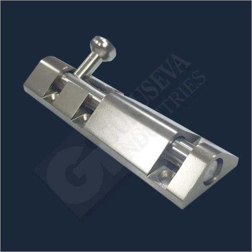 Aluminum Triangle Tower Bolt - Aluminum, Available in Different Sizes, Silver | Corrosion Resistant, Suitable for Doors and Windows