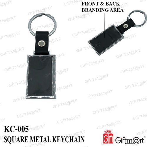 Square Metal Key Chain