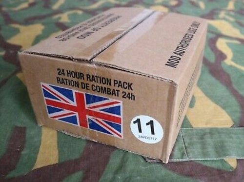 British 24 Hour MRE Ration Menu