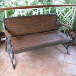 Grp Wrought Iron Finish Outdoor Bench Application: Garden