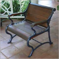 Grp Wrought Iron Finish Outdoor Chair Application: Garden