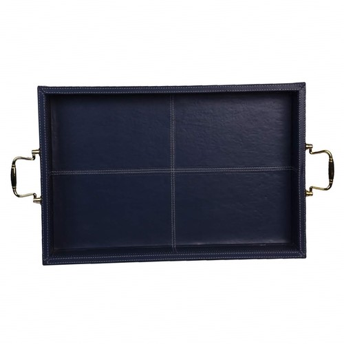 Blue Serving Tray - 16x10x2 Inches | Elegant Design, Perfect for Entertaining
