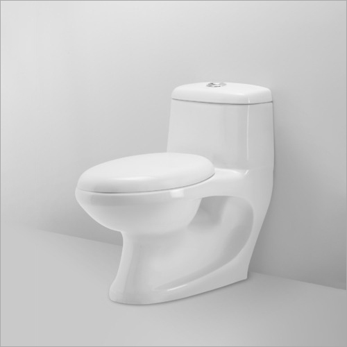 White Ceramic Western Commode Toilet Seat