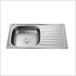 Grey Single Bowl Ss Sink With Drain