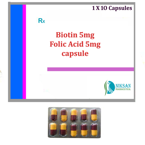 Biotin 5mg Folic Acid 5mg Capsule
