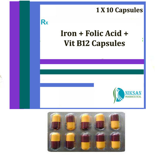 Iron Folic Acid Vitamin B12 Capsules