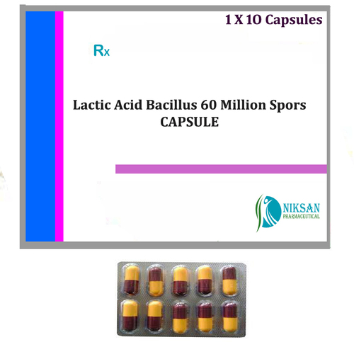 Lactic Acid Bacillus 60 Million Spores Capsule
