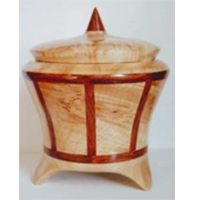 Wooden Urn With Lid