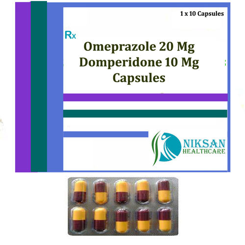 Omeprazole 20 Mg Domperidone 10 Mg Capsules General Medicines