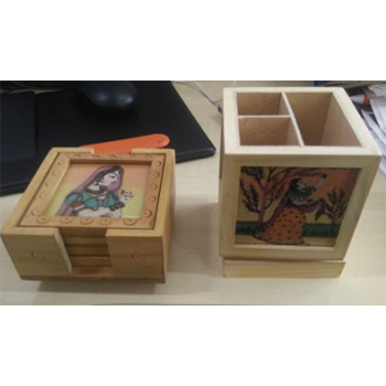 Coaster And Pen Stand