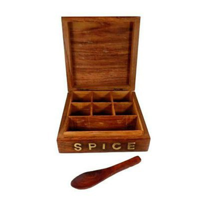 Wooden Spice Box