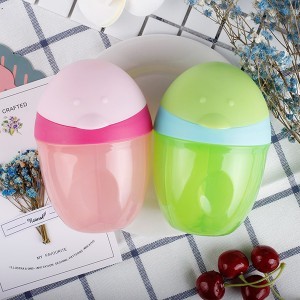 Pink/Coffee Penguin Shape Milk Powder Container