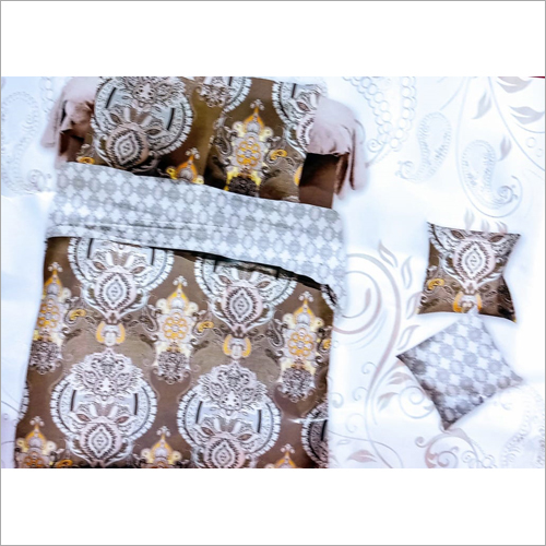 Printed Polyester Cotton Bedsheet - Polycotton Material, All Sizes Available, Pillowcases Included | Washable, Durable, No Fade, Quick Dry