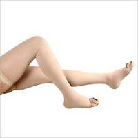 Cotton Anti Embolism Stockings - Cotton, 26x25x3 Cm, Beige | Thigh Length, Dvt Prophylaxis