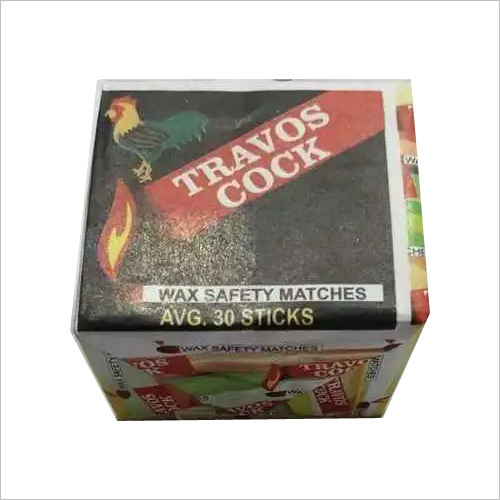 Travos Cock Wax Safety Matches